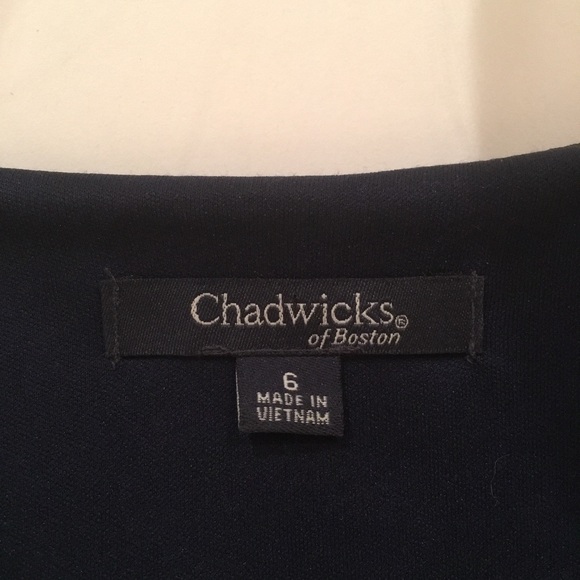 Chadwicks of Boston Chiffon Skirt Paisley Dress - Picture 3 of 4